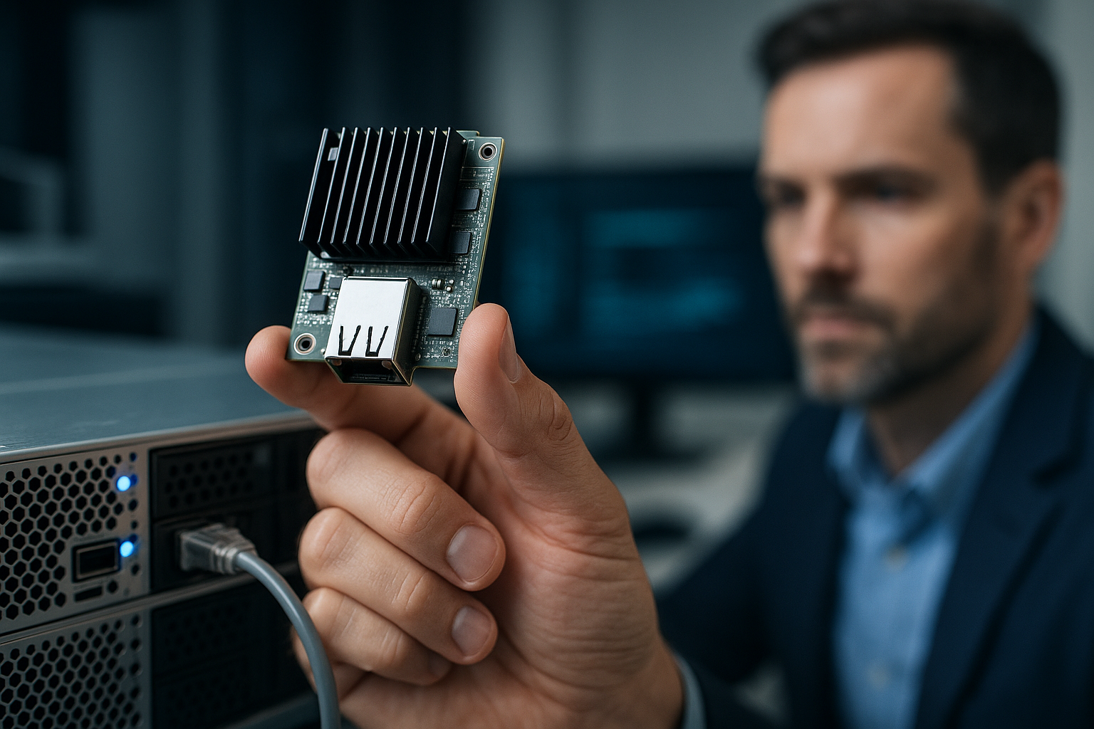 BlueField DPU for enterprise AI security integrated into an NVIDIA Enterprise AI Factory server rack