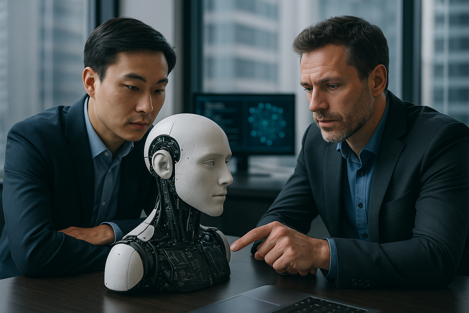 Researchers collaborating across the US and China at NeurIPS, illustrating US China AI research collaboration around LLMs and transformer models