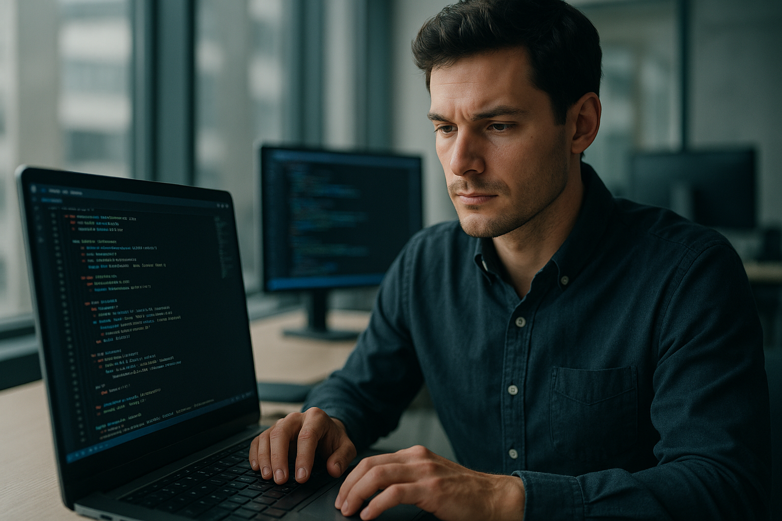 Engineers using a terminal-based Claude Code developer productivity agent to edit a TypeScript/React codebase