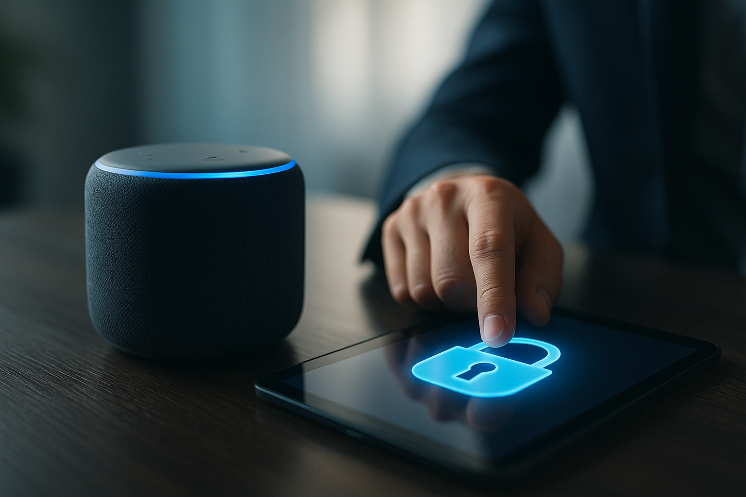 Echo device showing Alexa+ prompt with instructions to disable Alexa+ Early Access