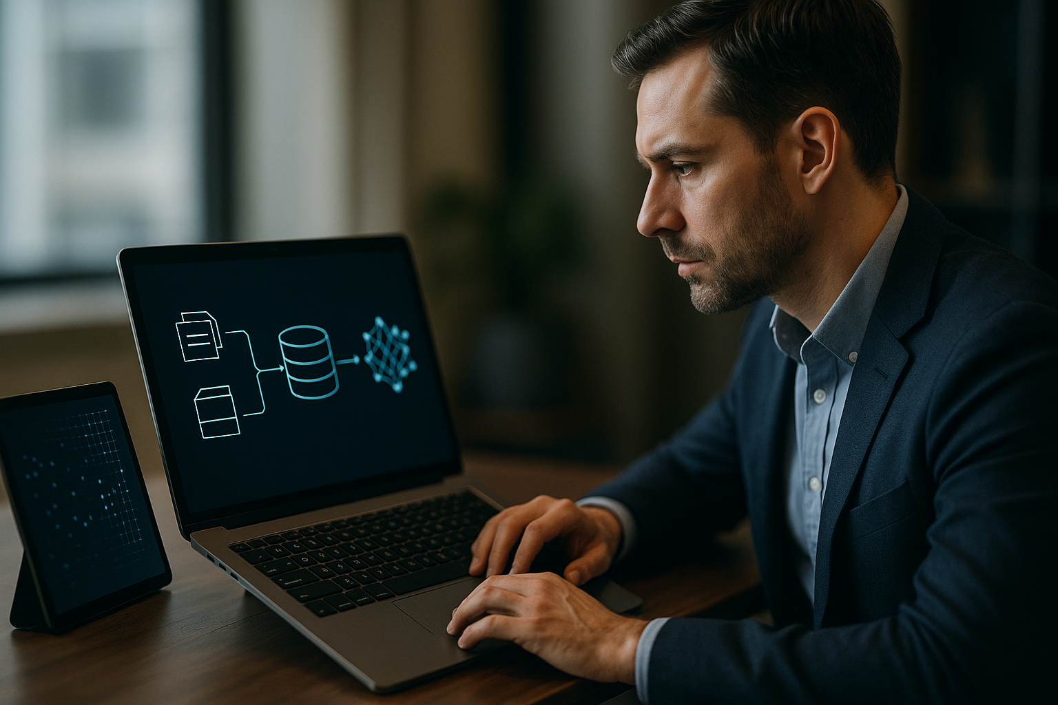 Layered diagram showing licensed teacher model, synthetic generation with privacy checks, and distilled student models for synthetic data compliance for model distillation