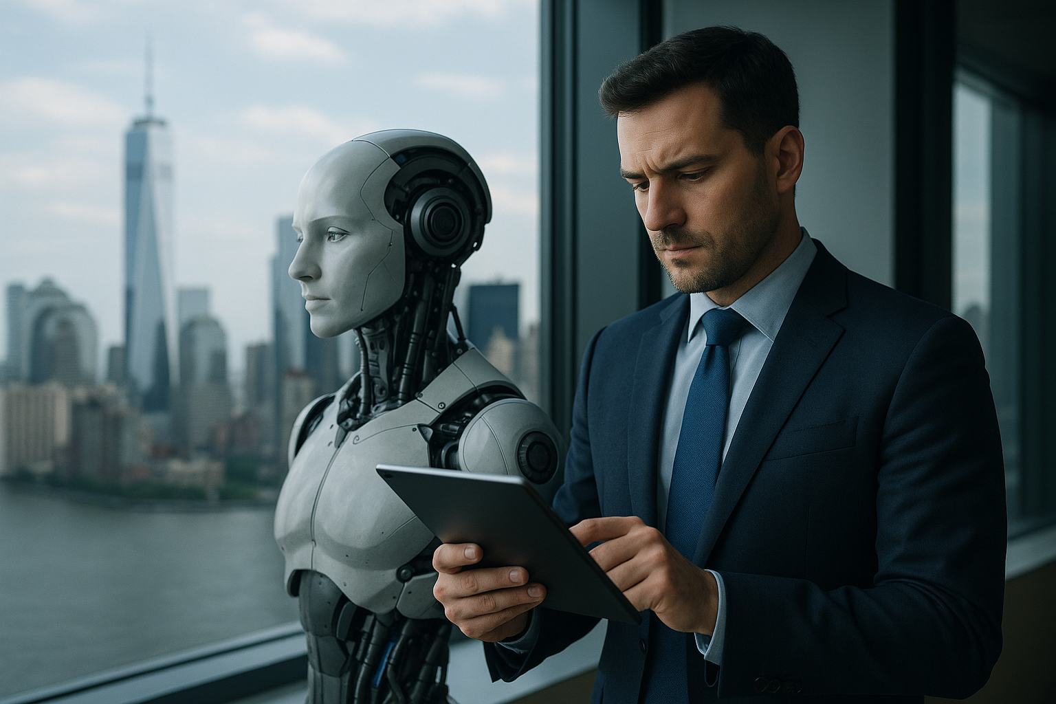 HR team reviewing WARN filing details and compliance for New York WARN AI disclosure requirement