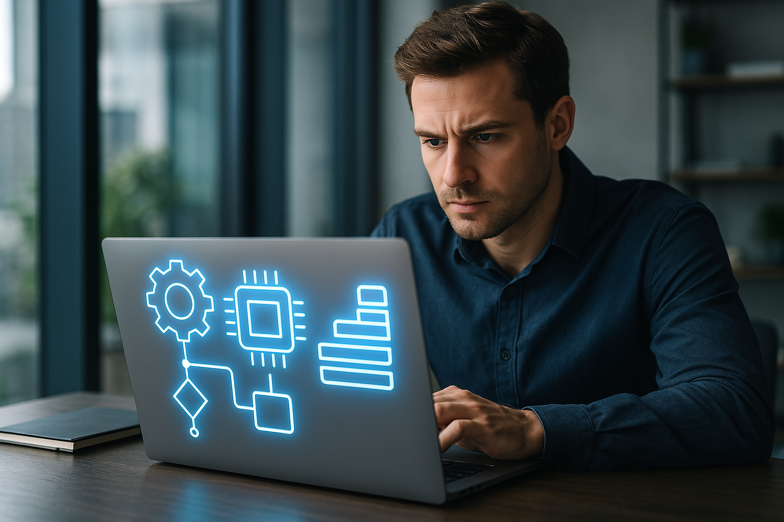 Abstract illustration of GPU-accelerated transformer inference pipelines showing TensorRT-LLM inference automation