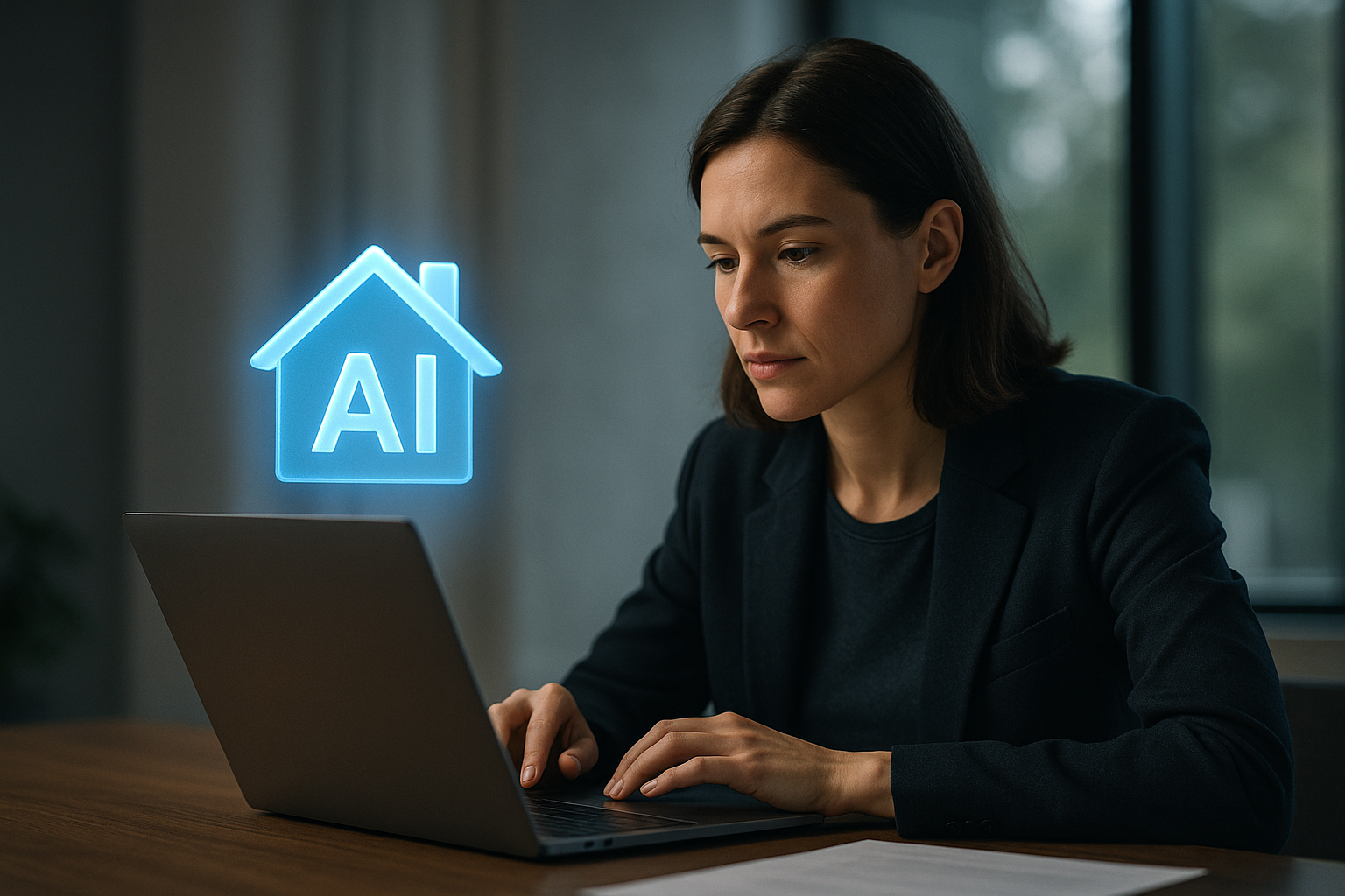 Zillow AI home search interface showing a natural-language query and Zillow Showcase floor plan