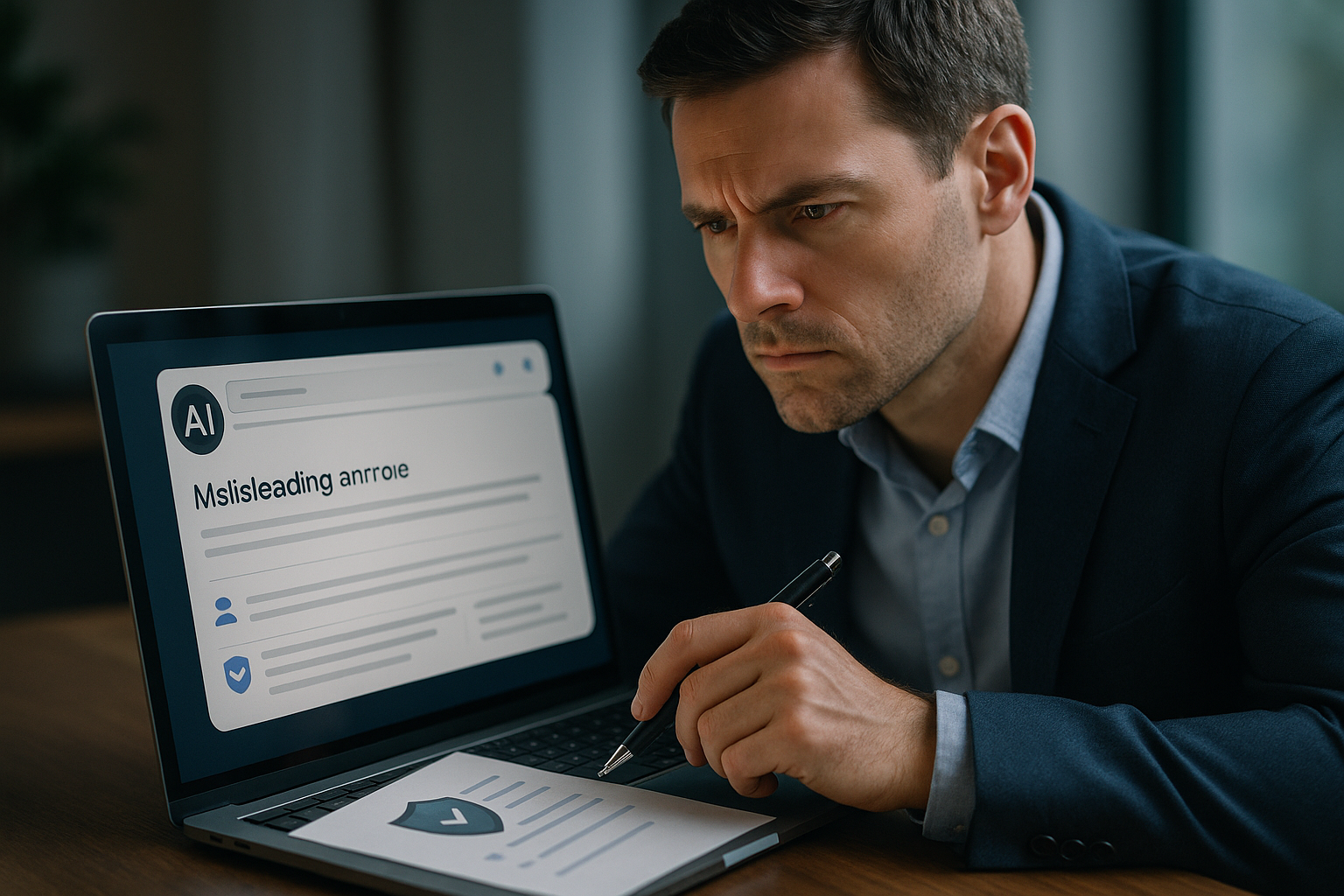 Google results page showing an AI Overview panel illustrating Google AI Overviews misinformation and brand risk