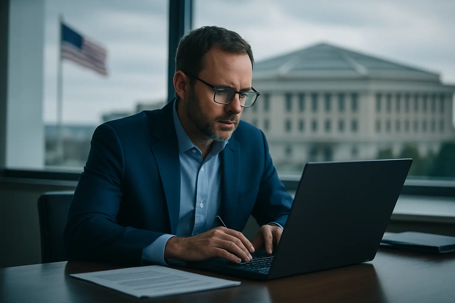 Judge gavel and court files illustrating the Anthropic injunction impact on federal contracting