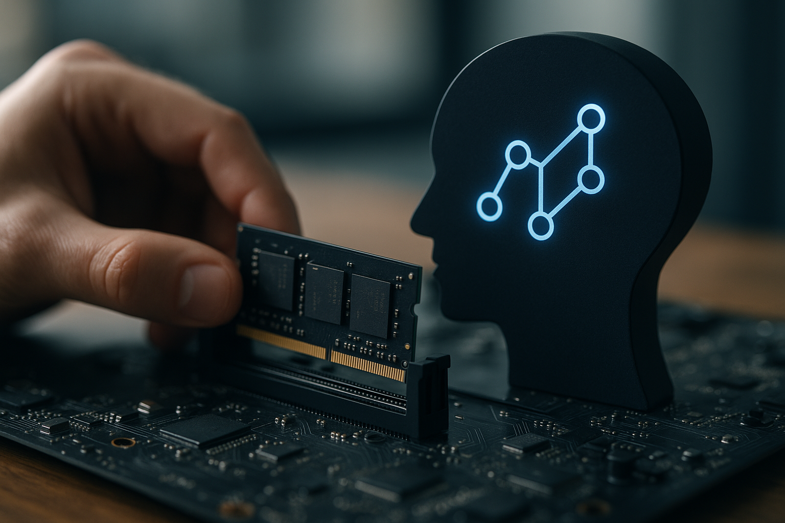 Visualization of Plug-and-play memory module for AI agents organizing facts and skills in a memory graph