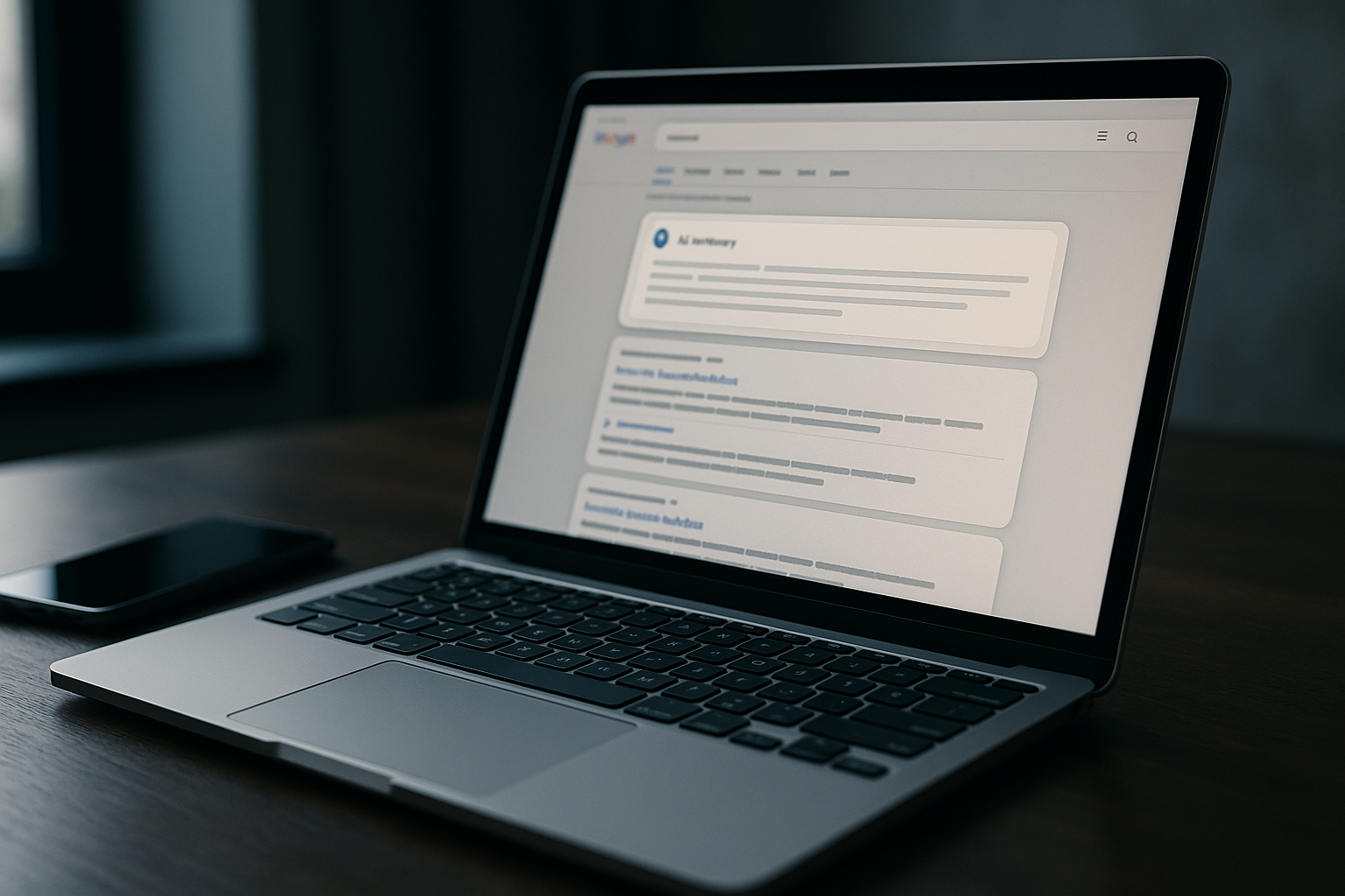 Google Search results page showing an AI Overview box illustrating AI Overviews publisher traffic impact with YouTube citations highlighted