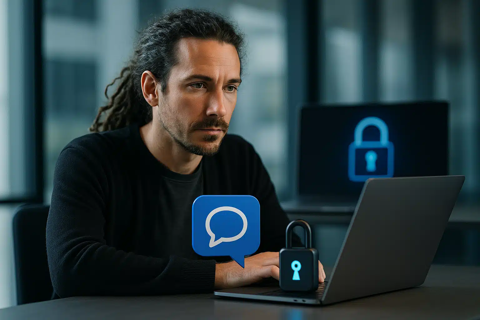 Diagram of end-to-end encrypted AI chat using client-derived passkeys and TEE-backed inference (Confer)