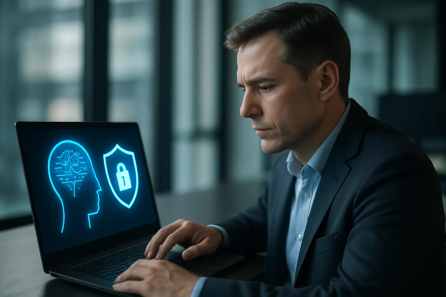Anthropic Mythos enterprise cybersecurity implications: AI model analyzing code to identify and chain vulnerabilities