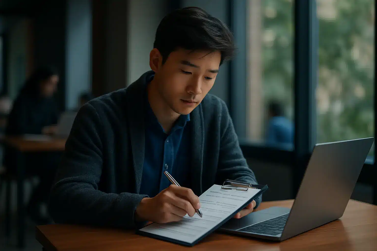 Students preparing an OpenAI Campus Network student club application on laptops during a planning session
