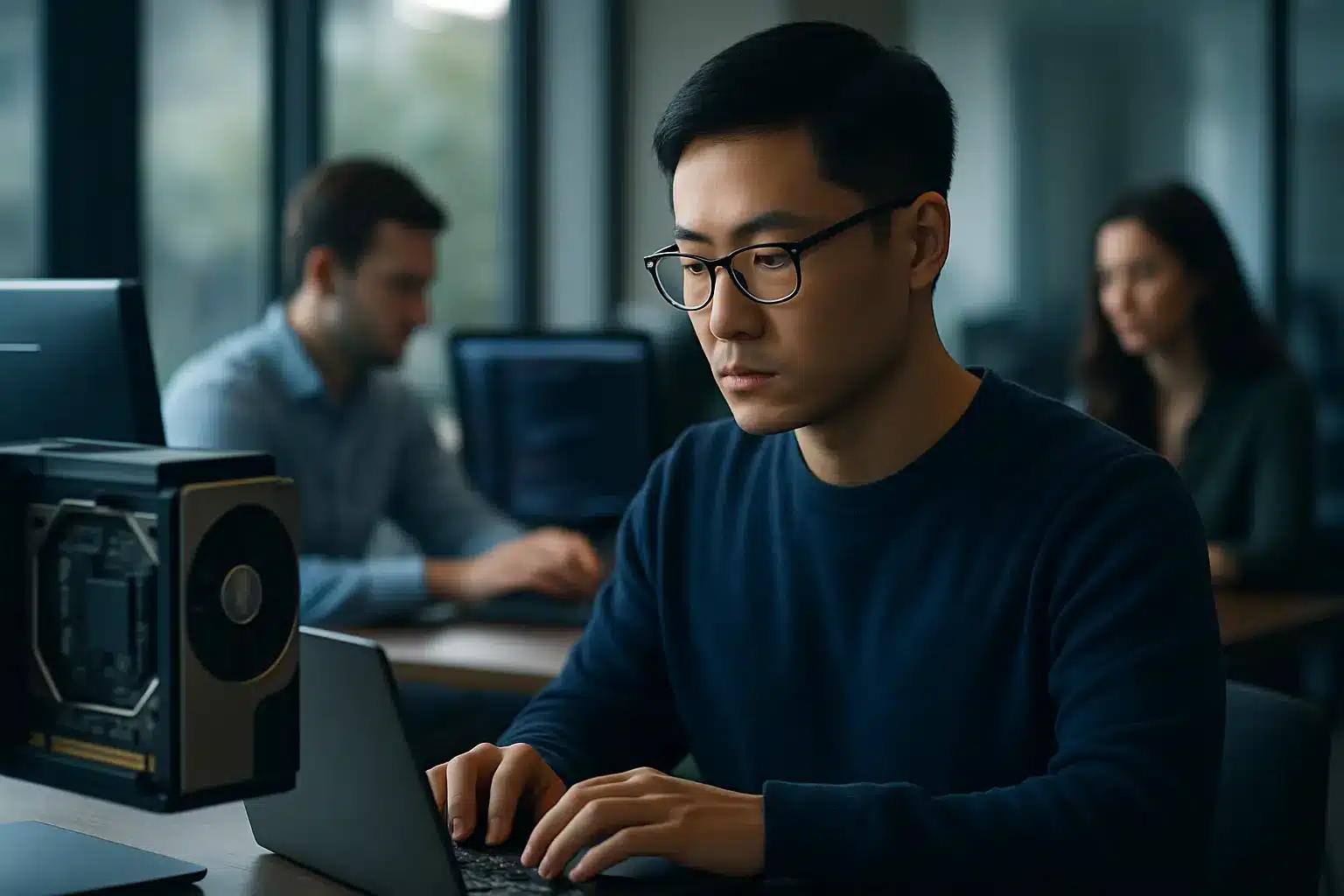 Developers at a workshop in the NVIDIA Google Cloud AI developer community using NVIDIA GPUs and Vertex AI dashboards